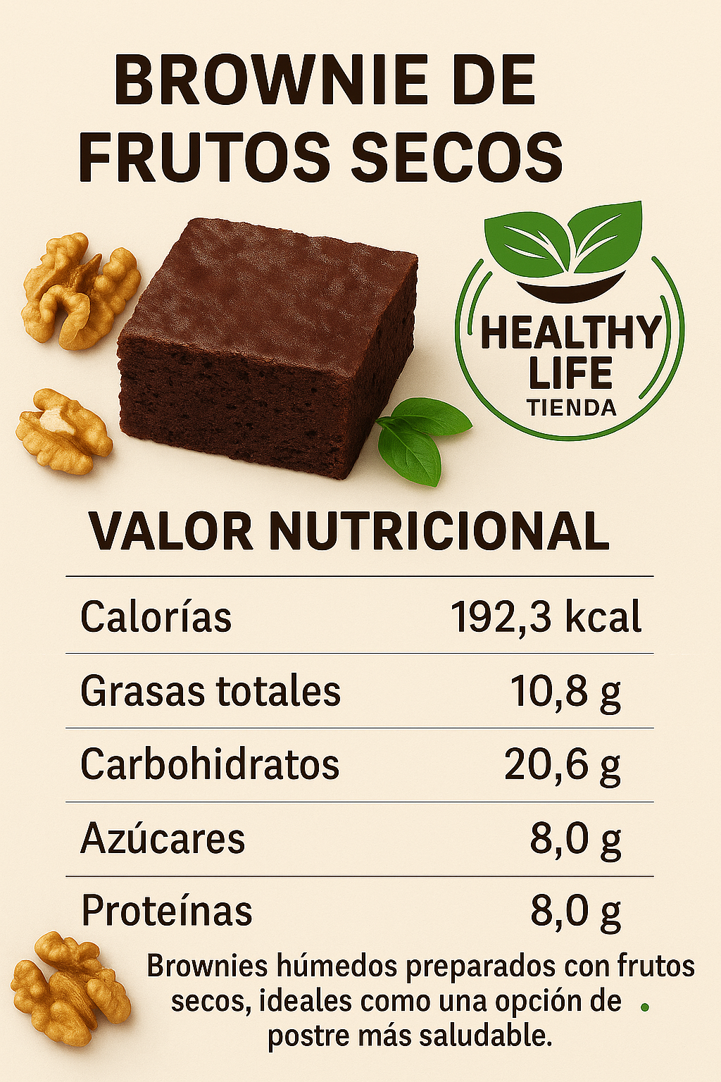 Brownie de Frutos Secos